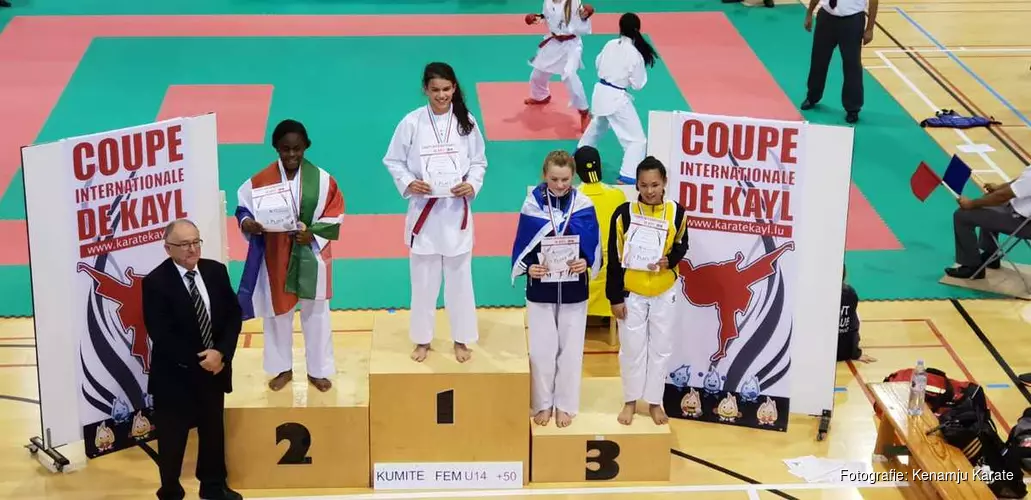 Kenamju Karate behaalt 4 prijzen tijdens internationale Coupe de Kayl