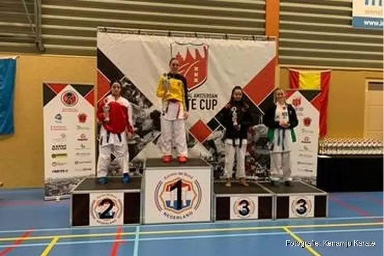 VIER PRIJZEN TIJDENS 3e INTERNATIONAAL AMSTERDAM KARATE CUP 2019