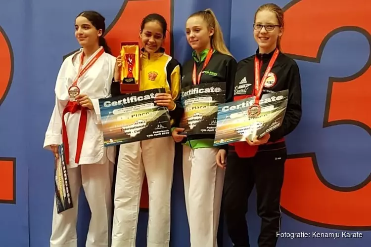 Kenamju Karate behaald 9 prijzen tijdens de internationale ww-cup