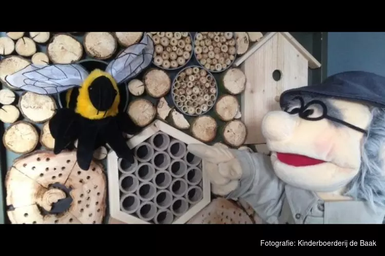 Een bijvriendelijke poppenvoorstelling op Kinderboerderij de Baak