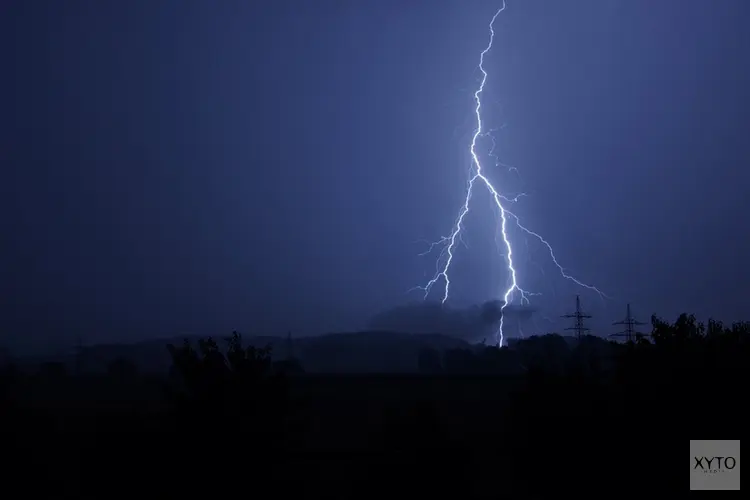 Weer code geel in de provincie: onweer, windstoten en hagel verwacht