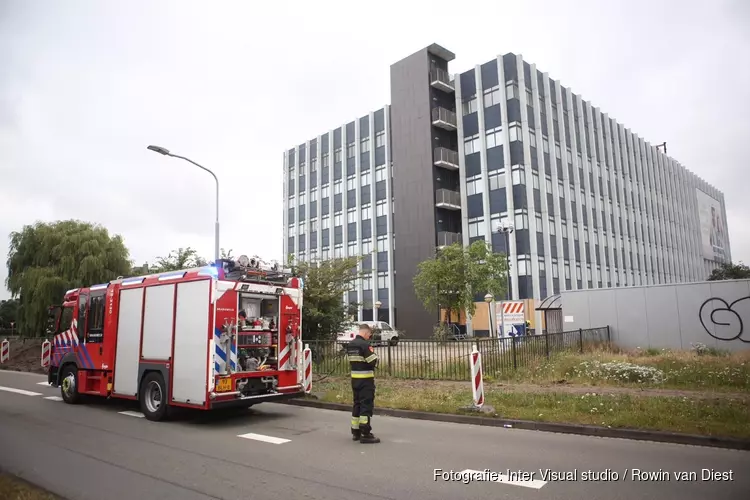 Brand in voormalige fietsenstalling