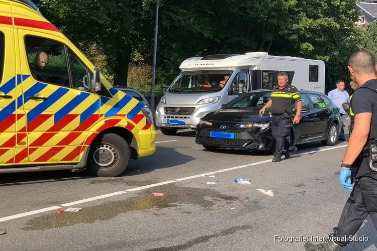 Aanrijding na keeractie taxi