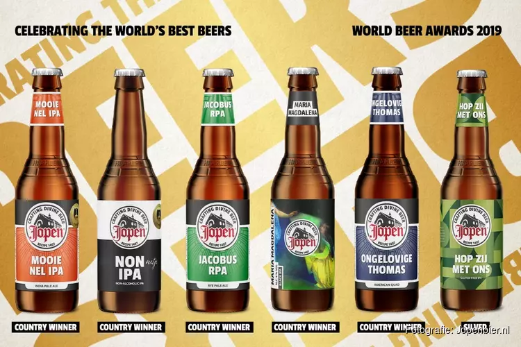 Jopen excelleert in IPA-categorie tijdens World Beer Awards 2019