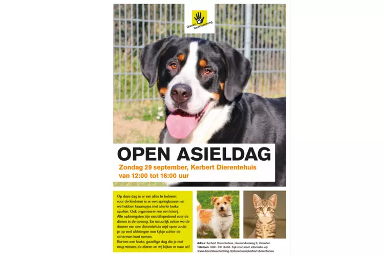 Open Dag Kerbert Dierentehuis 29 september