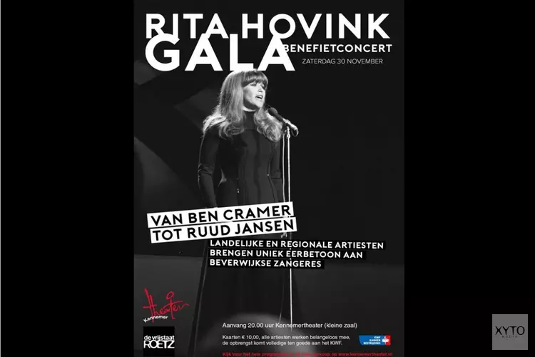 Rita Hovink Gala – Benefietconcert 30 november 2019