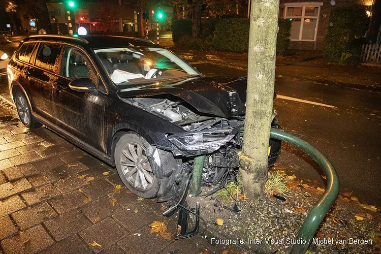 Forse schade bij ongeval op de Lanckhorstlaan in Heemstede