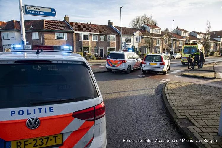 Fietsster geschept op de Kleverlaan in Haarlem