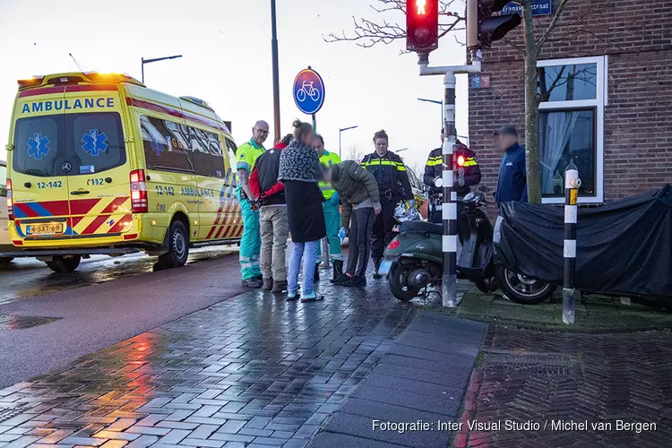 Jonge scooterrijder gewond na ongeval