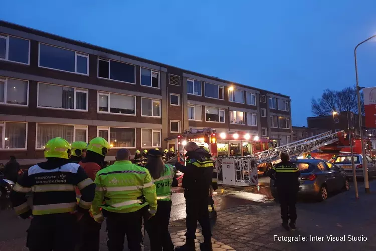 Gewonde bij woningbrand aan Plantage in Beverwijk