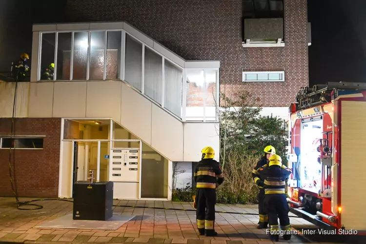 Brandstichting in trappenhuis Jan van Scorelstraat Heemskerk