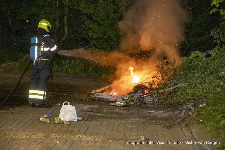 Weer brand gesticht op de Planetenlaan in Haarlem