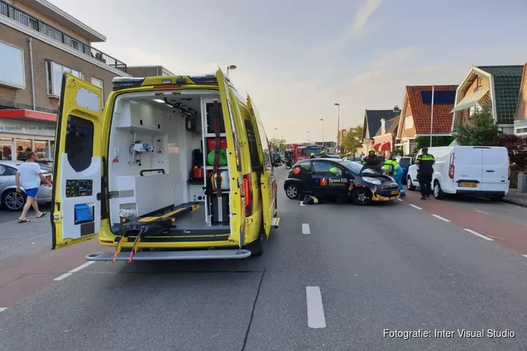 Gewonde bij ongeval Alkmaarseweg Beverwijk