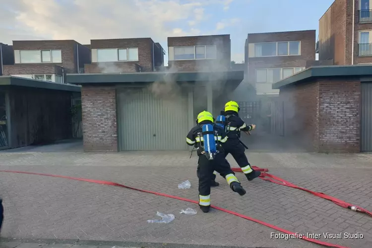 Brand in garagebox Beverwijk