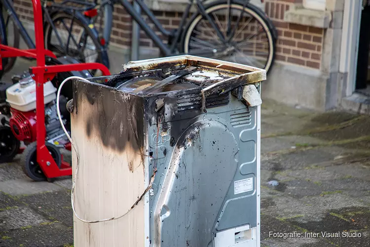 Woning vol met rook na brand droogmachine Kleverparkweg Haarlem