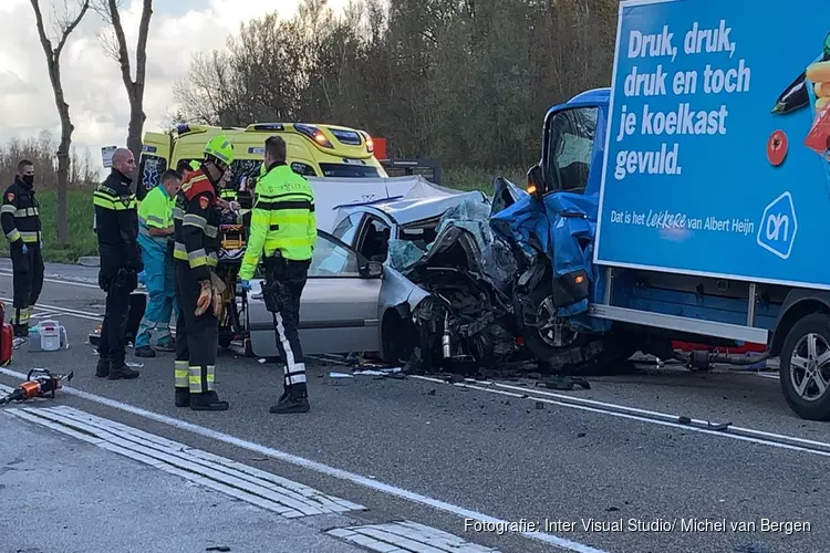 Ernstig ongeval op de Amsterdamseweg in Velsen-Zuid