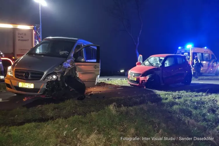 Frontale botsing op Zeeweg in Castricum