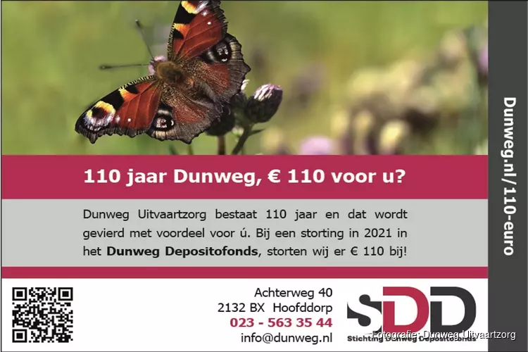 Dunweg 110 jaar, € 110 voor u?