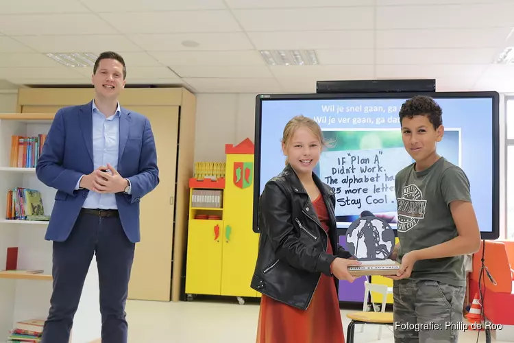 Basisschool De Rozenbeek heeft beste idee van Kinderklimaattop 2021