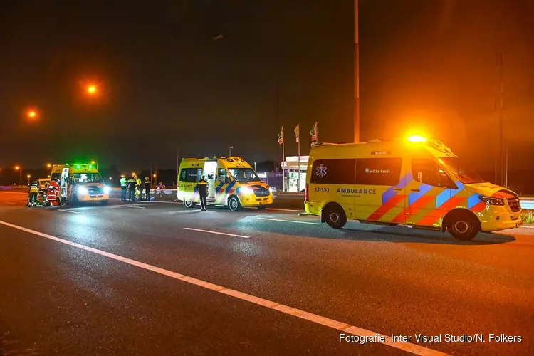 Twee gewonden bij motorongeval op A9 bij Heemskerk