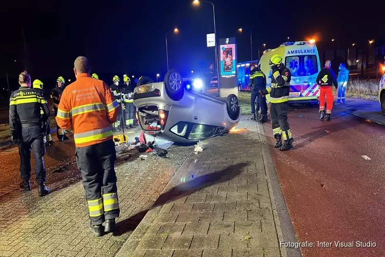 Ernstig eenzijdig ongeval in Haarlem, bestuurder zwaargewond