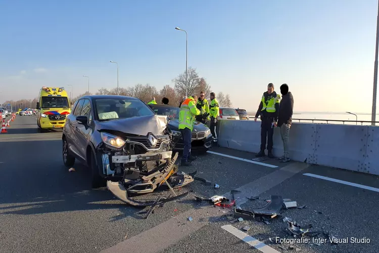 Drie gewonden bij ongeval op A9 bij Uitgeest