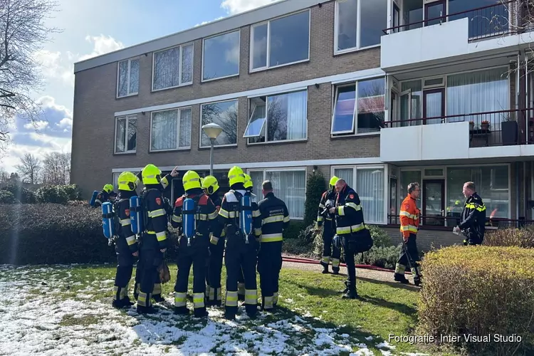 Brand in portiekflat in Bloemendaal