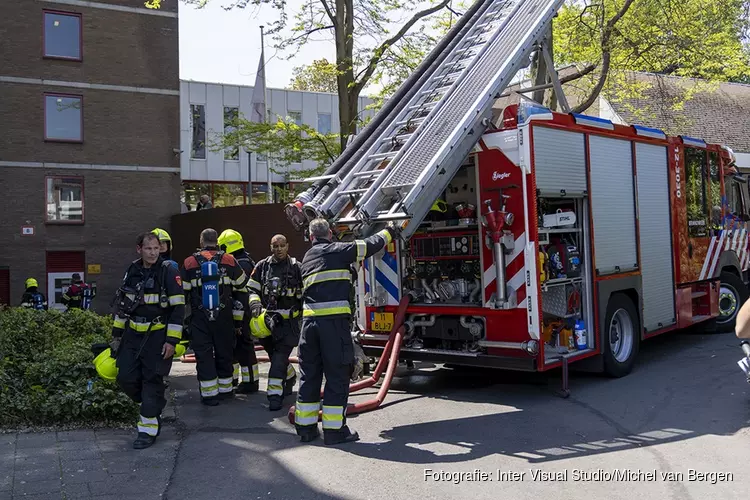 Brandje bij Woonzorgcentrum Nieuw Delftweide, appartementen tijdelijk ontruimd