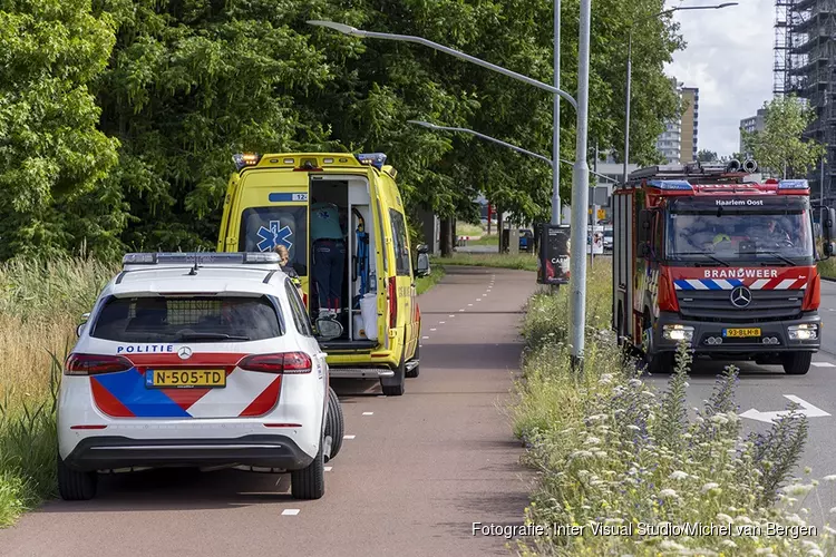 Scooterrijder gewond bij ongeval op de Amerikaweg in Haarlem