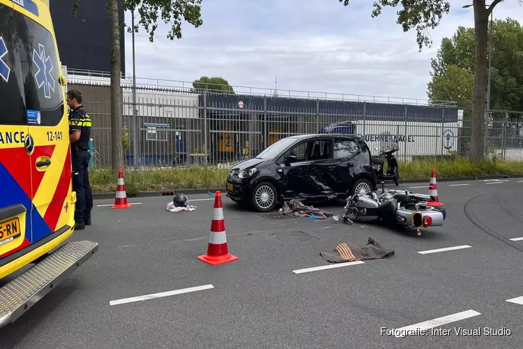 Motorrijder gewond in Haarlem