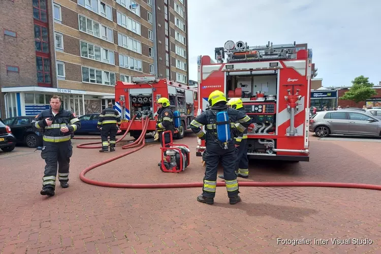 Brand in flatgebouw te Beverwijk