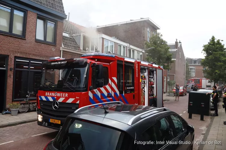 Brand in verbouwde woning in Haarlem