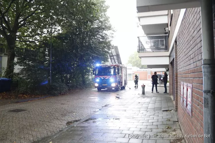 Korte brand in flatwoning in Haarlem