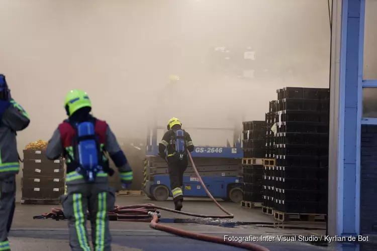 Grote brand in loods in Heemstede