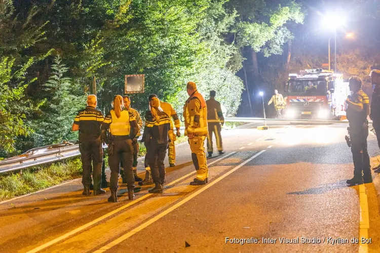 Bestelbus vliegt uit de bocht in Vogelenzang