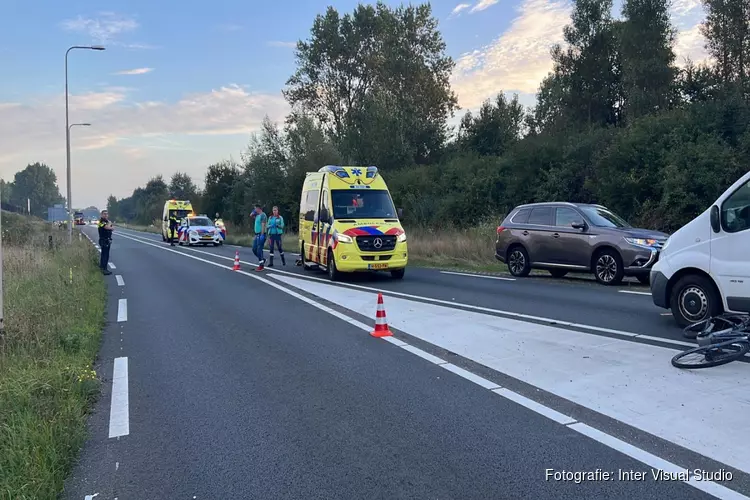 Fietser aangereden op rotonde in Beverwijk