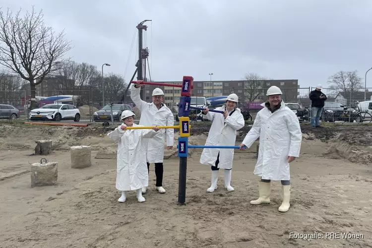 Eerste paal nieuwbouwproject De Schrijvers in Haarlem