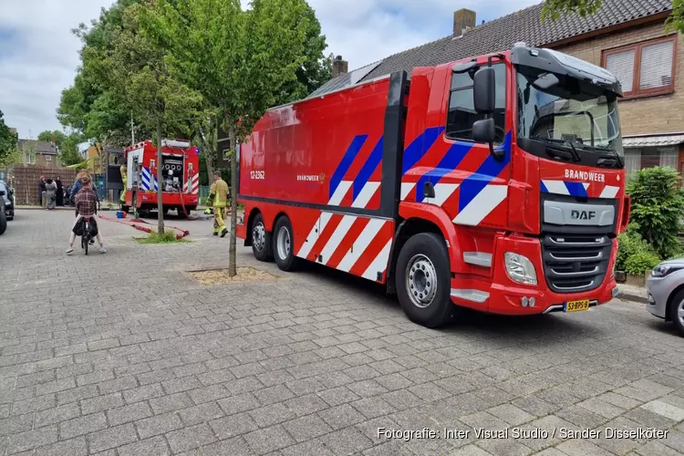 Brand in schuur in Heemskerk