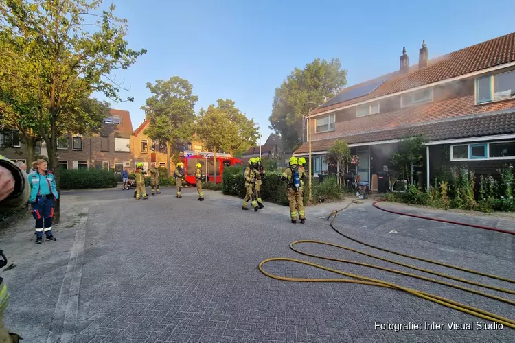 Brand in woning in Castricum