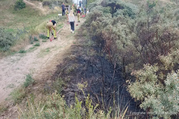 Beginnende duinbrand ontdekt in Wijk aan Zee