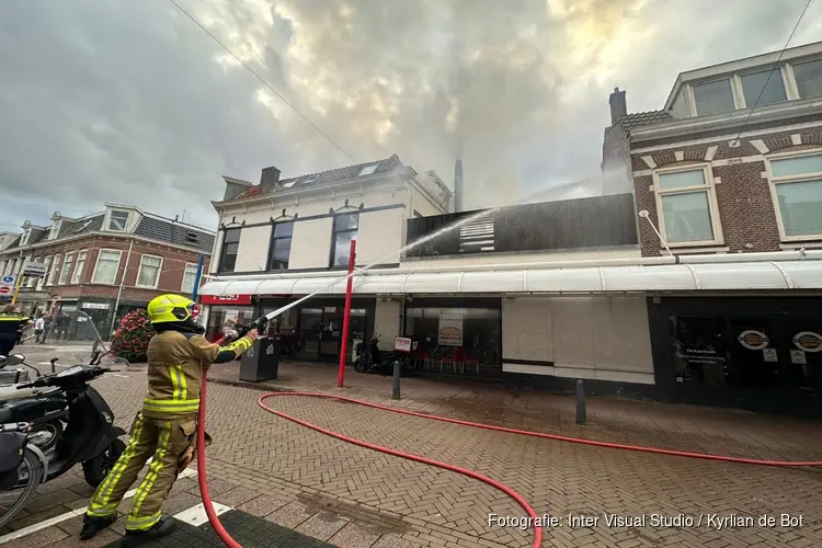 Flinke brand in Paul Krugerstraat in Haarlem