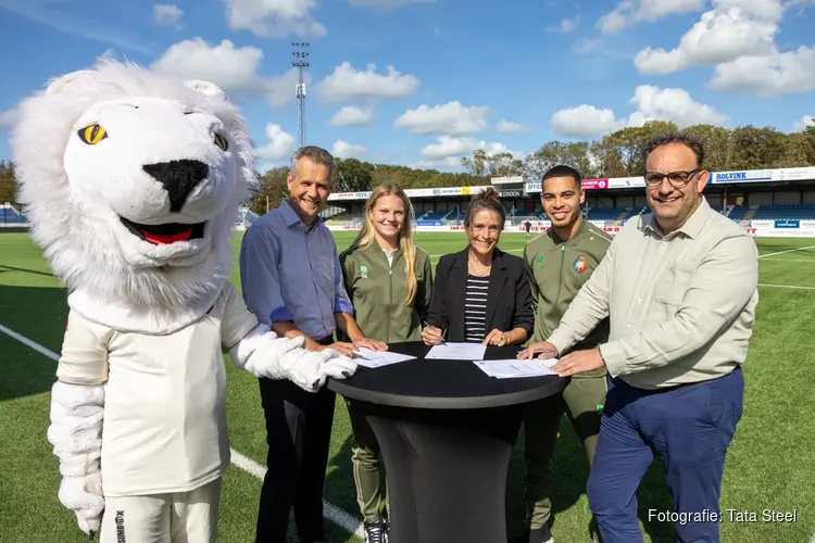 Tata Steel en Telstar verlengen samenwerking: Meer oog voor vrouwenvoetbal