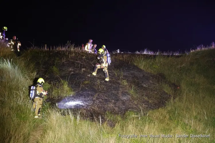 Brand in duinen bij Wijk Aan Zee