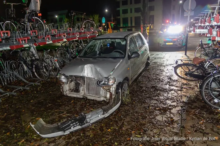 Aanhouding na crash met auto in Haarlem