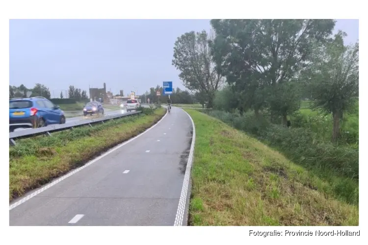 Aangepaste planning afsluiting fietspad langs Provincialeweg (N203) tussen Castricum en Uitgeest