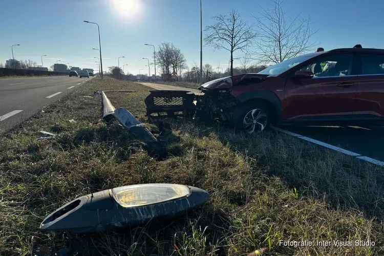 Eenzijdig ongeval op N208 in Santpoort-Noord