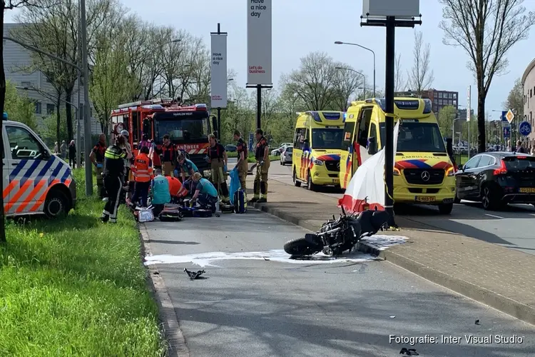 Motorrijder overleden bij ongeluk in Haarlem