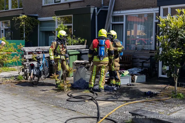 Wasmachine in brand in woning in Haarlem