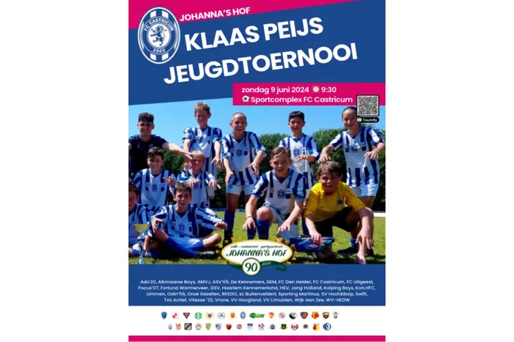 Johanna's Hof Klaas Peijs Jeugd Toernooi van FC Castricum op zondag 9 juni