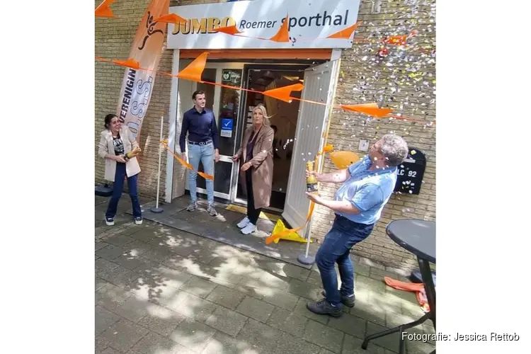 Officiële opening van de Jumbo Roemer Sporthal aan de Louis Couperusstraat in Heemskerk